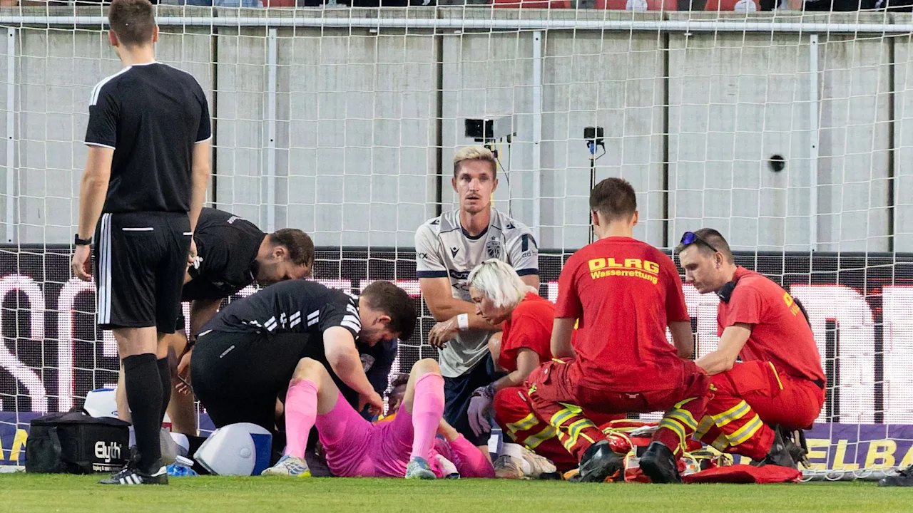 Torwart Liesegang erleidet im Spiel beim HFC Horror-Verletzung