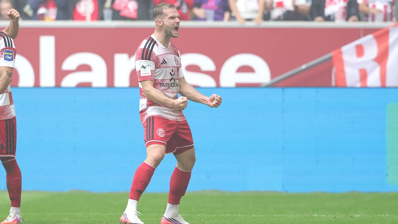 Fortuna Düsseldorf: Eric Hottmann ballert MSV vor 49.325 Fans ab