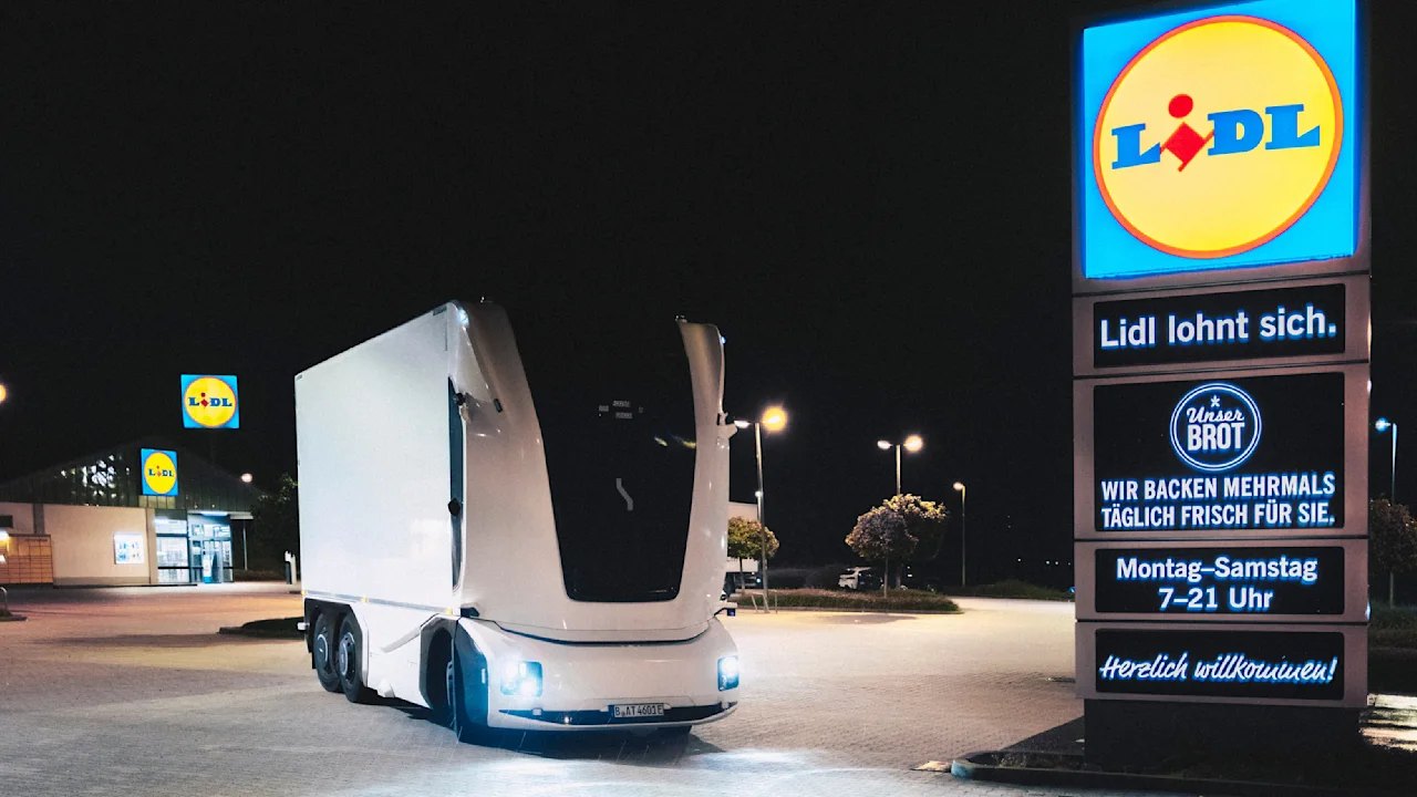Lidl: Erster fahrerloser Elektro-Lkw fährt ohne Menschen in Deutschland