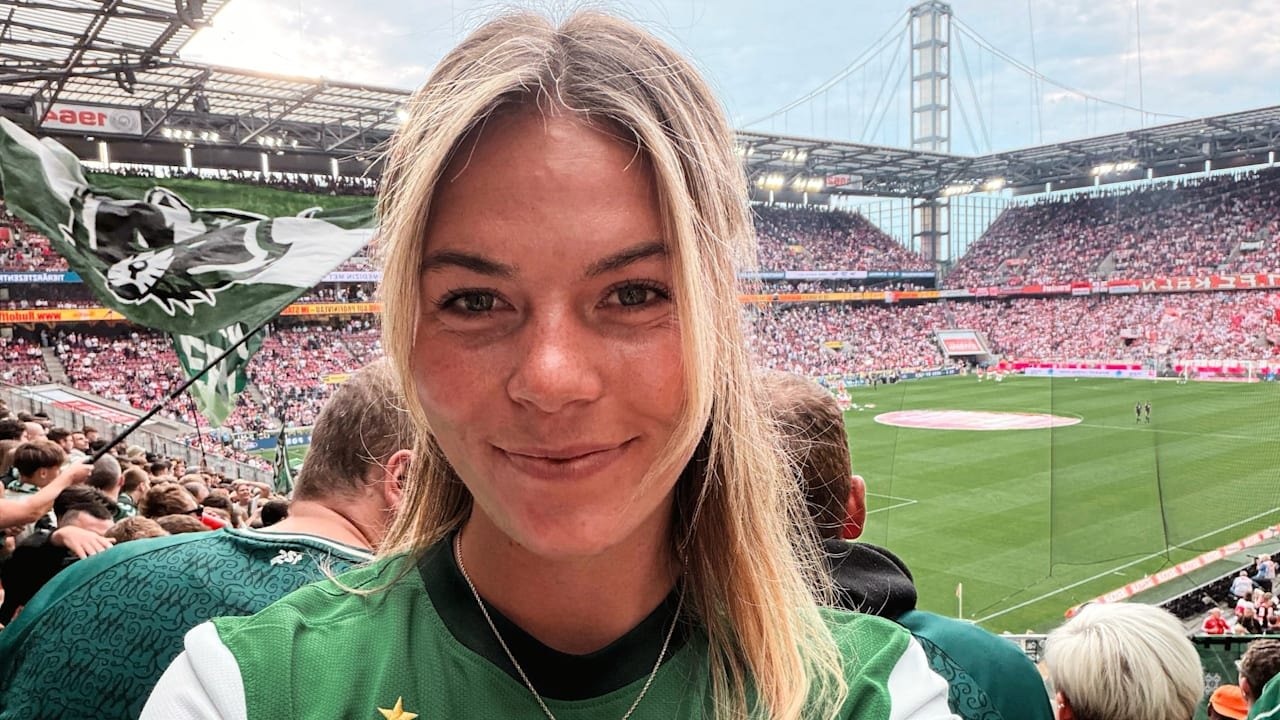 Selbst Fußball-Profi: Wirtz-Schwester feiert Füllkrug-Tor im Fan-Block